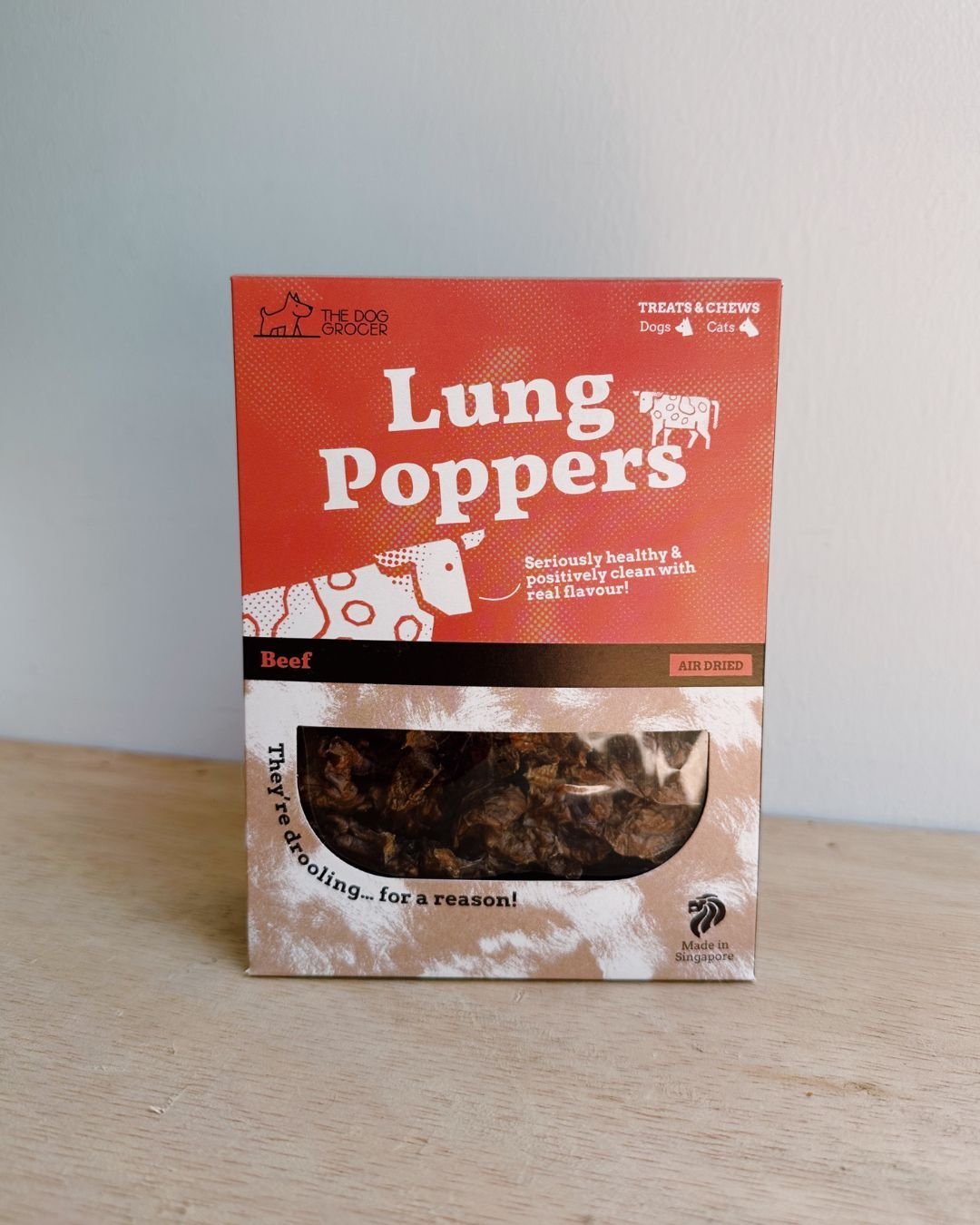 Beef Lung Poppers Retail Pack